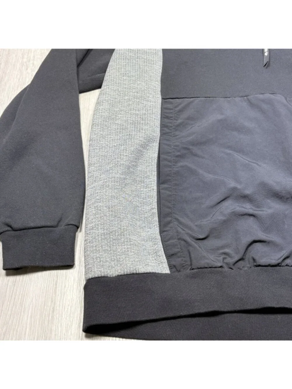 XL Men's Black Adidas Sweatshirt Hoodie Quarter Zip Pull Over